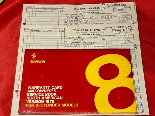 Ferrari 308 gtb warranty - '77,