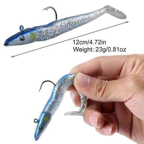 5pcs saltwater sandeel lures - saltwater,