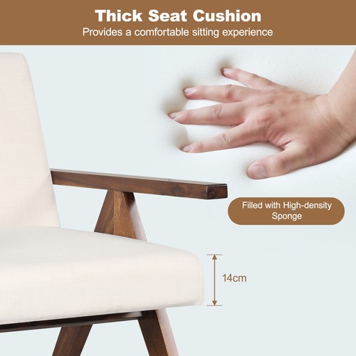 Modern accent chair linen - modern,