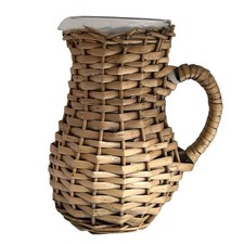 Wicker Covered Glass Jug
