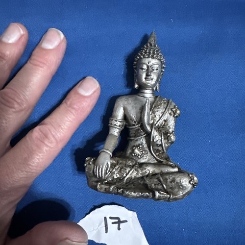 Resin sitting budha silver - budha,