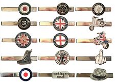 MODS Scooters SKA Northern Soul Union Flag British English Scooterist Tie Clips