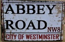 Abbey road metal sign tin