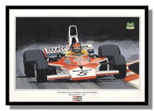 McLaren M23 Ford Emerson Fittipaldi 1974 framed Champion print free p&p UK