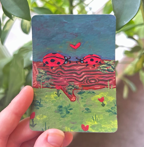 Aceo original miniature - original,