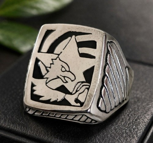 Men eagle signet - eagle, pinky