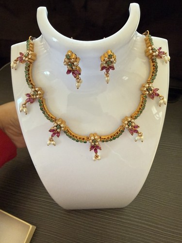 Asian indian jewellery kundan - indian,