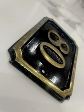 Vintage Style, House Number Black & Gold – 