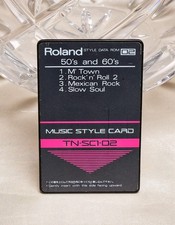 ROLAND TN SC1-02 50'S AND 60'S MUSIC STYLE EXPANSION DATA CARD VINTAGE SOUNDS