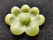 Exquisite Hand-Carved Natural Hetian Jade Incense Holder