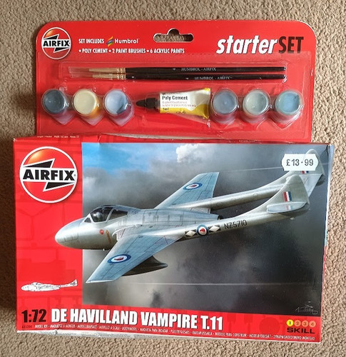Airfix havilland vampire - de,