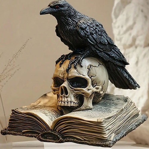 Black crow halloween - black,