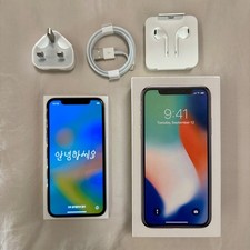 Apple iPhone X 64GB Silver Unlocked | Boxed | Original Accessories | Excellent