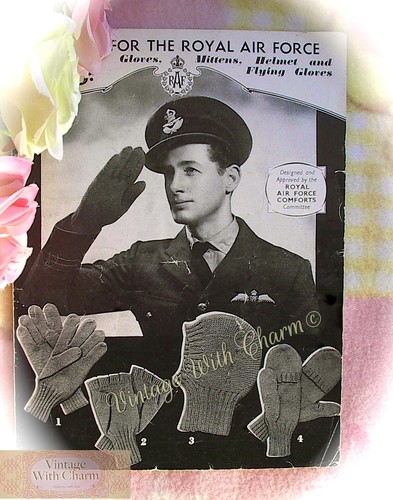 Vintage 40s knitting pattern - vintage,