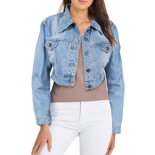Ladies cropped light blue - ladies,