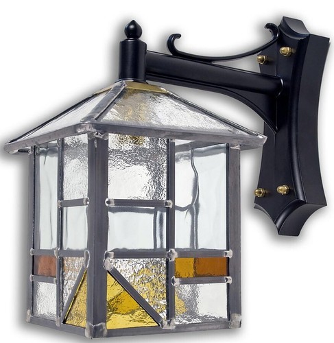 Leaded lantern outdoor wall - lantern,
