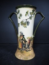 Vintage Royal Doulton Series Ware Twin Handled Vase - The Gleaners - D3191