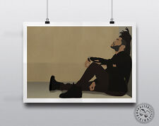 The Weeknd -  Minimalist Music Poster Silhouette Art Minimal  Abel XO Posteritty