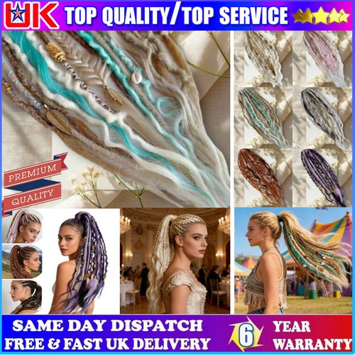 Boho dreadlock hair elastic - dreadlock,