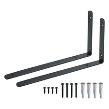 2pc 300mm shelf brackets 4mm