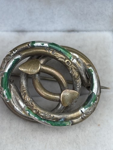 Antique celtic green enamel - antique,
