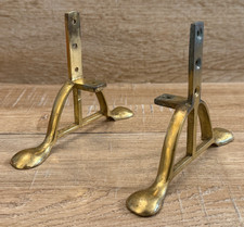VINTAGE BRASS FIRESCREEN FEET