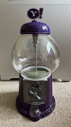 Yahoo purple gumball - gumball, machine