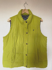 Joules Higham Ladies Quilted Gilet Bodywarmer Lime Size 18 Navy Stripe Lining