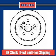 2x Brake Discs Solid For Lexus