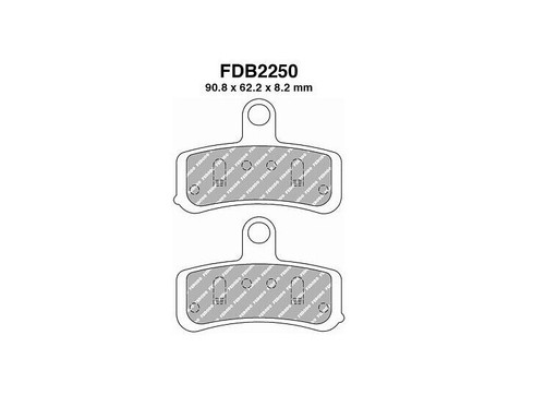 Front sintered pads - pads, harley