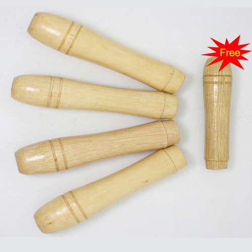 4pcs wooden file - wooden, handle