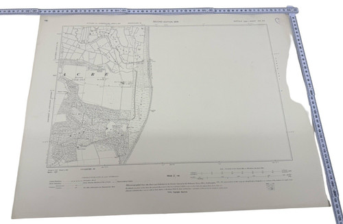 Antique map acre mildenhall - os,