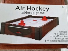 Table Hockey - 16" Mini Air Hockey Table Top Kids Game 