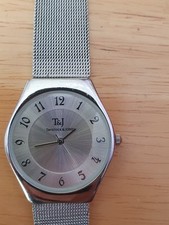 Silver Tone Tavistock &Jones Ultra Thin Watch Working