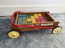 Antique Kids Push Pull Along