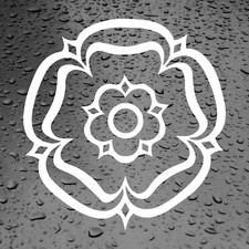 Yorkshire Rose Car Sticker