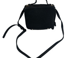 Cross body shoulder bag Deena & Ozzy black faux leather womens
