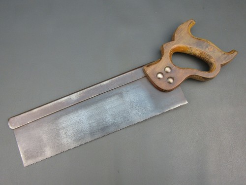 Vintage steel backed tenon - backed,