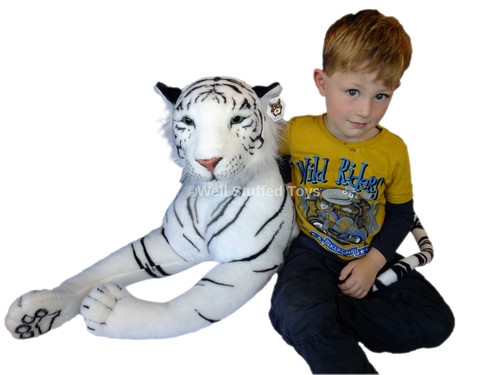 White tiger plush - plush, toy