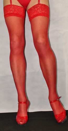 Fabulous bright red denier - red,