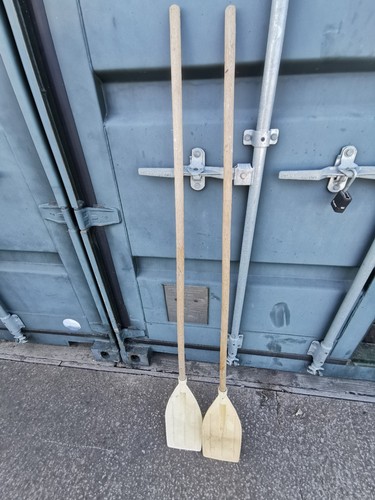 Wooden oars for inflatable - wooden,