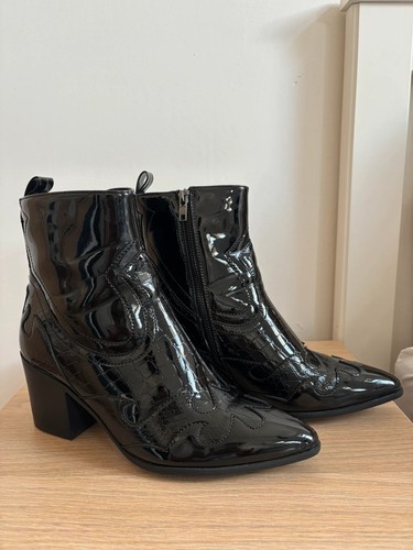 Black patent croc - black,