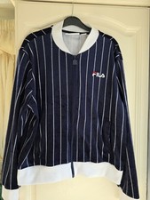 Fila Velour Retro Tracksuit Top Womens Xl Great Condition