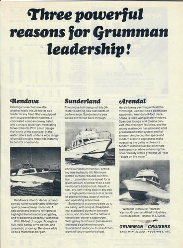 1967 grumman cruisers print - 1967,