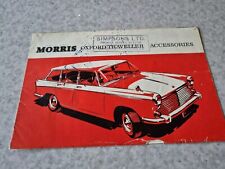 Morris Oxford Traveller Accessories 1962 Original UK Sales Brochure No. AKD 2032