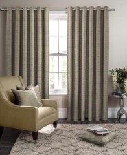 Eyelet Lined Curtains in Olive | Campello by Studio G | Various Sizes