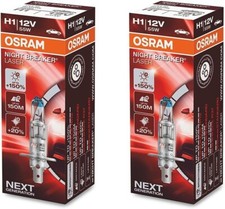 OSRAM Night Breaker Laser +150% H1 Car Headlight Bulbs (Twin)