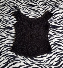 Vintage Black Velvet Corset