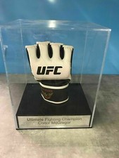 UFC Glove Display Case Personalised Etching on Silver or Gold Mirror.