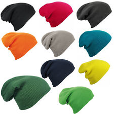 Winter Hat Beanie Slouch Unisex Men's Knitted Knit Warm Cap Stretchy Lightweight